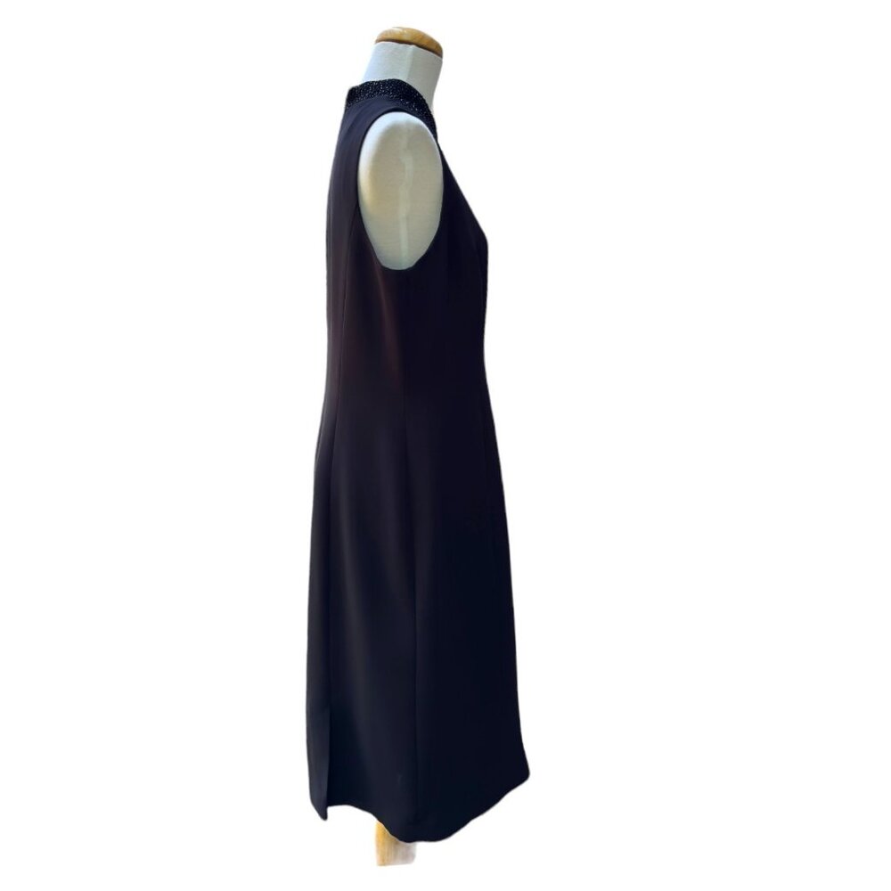 Donna Morgan Petites Beaded Cocktail/Evening Dress Black Size 12 - Picture 4 of 13